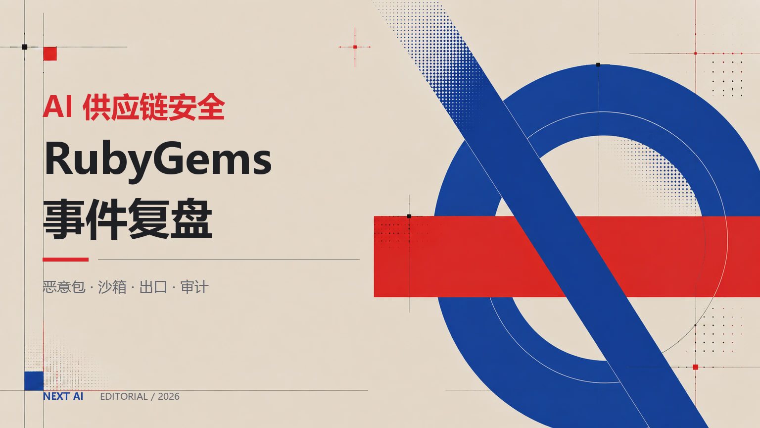 OpenAI 智能体先攻击 RubyGems?数百恶意包、新披露与供应链防护封面